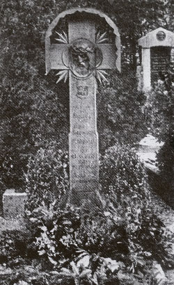Knygnešio A. Baltrušaičio kapas Biberache Vokietijoje